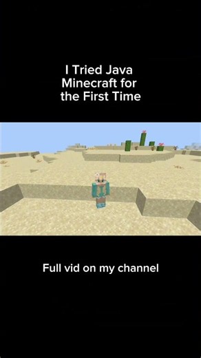 I Tried Java Minecraft for the First Time #minecraft #gaming #mcyt #minecraftjava