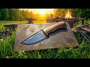 Making a Hunting Knife from Scratch | Handmade Knife Forging & Blacksmithing