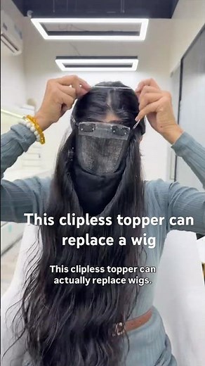 Clip-less topper that can replace wigs | how to wear a bigger topper