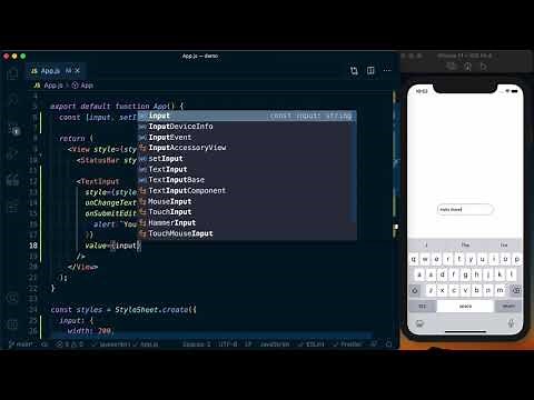 Capture Keyboard Input with a TextInput - React Native Basics