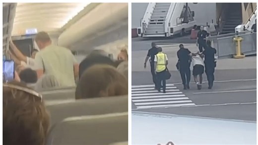 Watch: Boxer starts fight on plane, tackled by fellow passengers in viral video