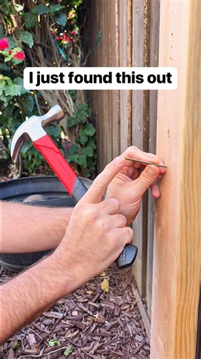1.6M views · 1.9K reactions | Now I use the claw of a hammer to hold a nail steady when hammering #Diy #hammer #nail #construction | Liz & Jeff | Facebook
