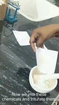 To prepare the aspirin tablet👩‍🍳 #pharmacy #pharmcist #science #experiment