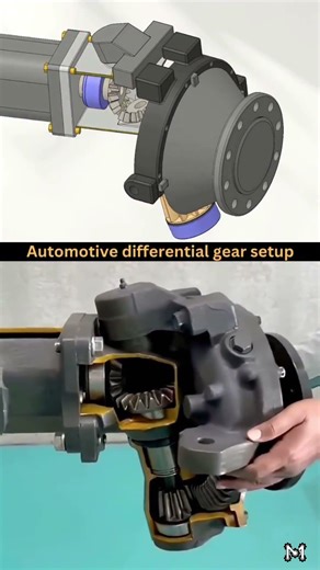 Mechanical Engineering Marvels: Radial Engines, Differential Gears & Karrusel Movements! 🏎️ #shorts