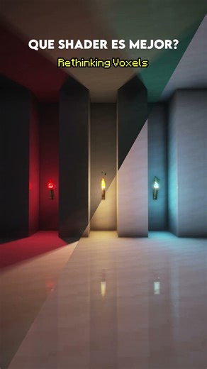 Solas Shader vs Rethinking Voxels Minecraft #shorts #minecraft