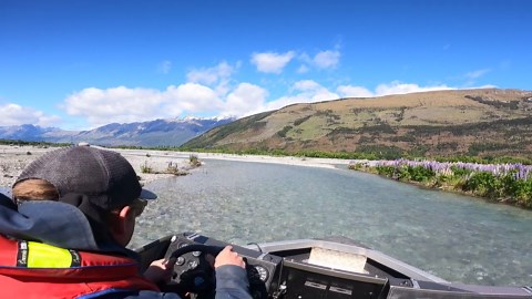 Zipping Through A Shallow River