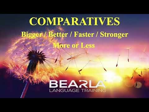 Comparative adjectives in songs