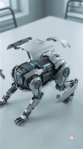 🐺 Futuristic Device Transforms Into a Powerful Robot Wolf! #innovation #trending #satisfying #ai