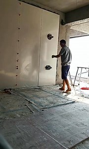 Installing large wall tiles…💪 | Charity Bisteroso