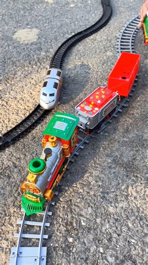 RC Remote Control Toy Train vs Bullet train 🚂#shortsfeed #shortvideo #shorts #trainspeed #trainworld