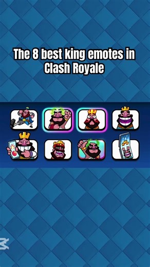 The 8 best king emotes in Clash Royale #clashroyale #supercellpartner