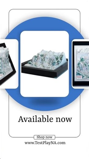 Breckenridge Ski Resort 3D Raised Relief Map