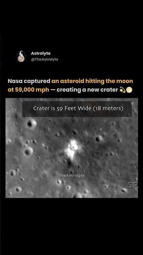 NASA Captured an Asteroid Smashing Into the Moon 🌕💥