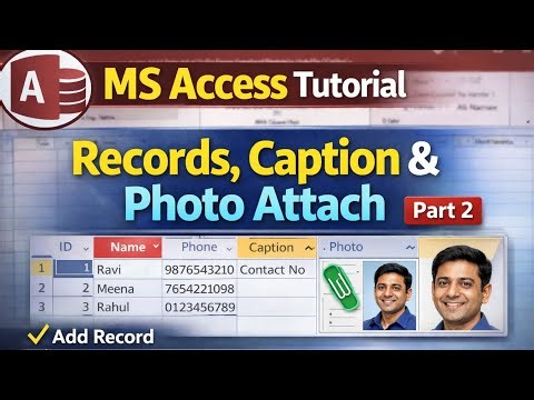 MS Access Table और Data Types सीखें – Beginner Tutorial in Hindi part 2