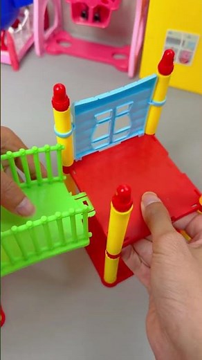 Satisfying with Unboxing & Review Peppa Pig Slide Setup #asmr #unboxing #peppapig #toyhouse
