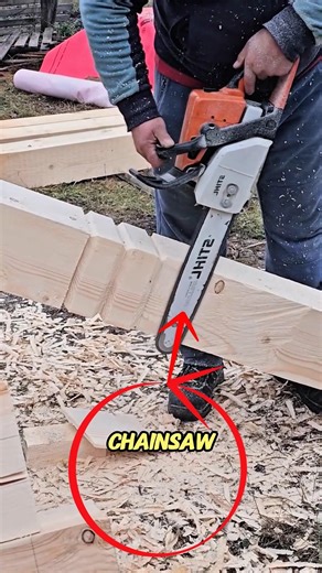 INSANE Chainsaw Wood Cutting Process | Fast Timber Shaping with Powerful Chainsaw.
