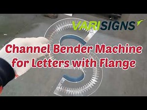 Channel Letter Bending Machine for letters with flange and v notch, trim cap and reverse 3d letters.