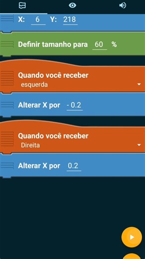 Como fazer Os botões de esquerda e direita no pocket code #pocketcode #gamedev