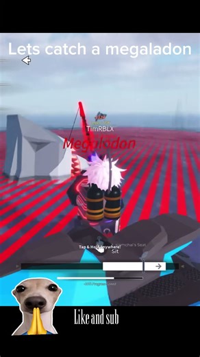 Getting Ancient Megaladon in Roblox fisch