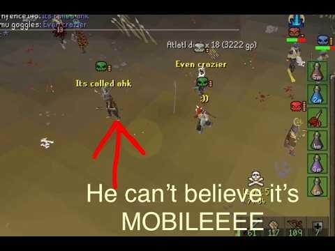 1 tick darts gmaul anchor KO on mobile osrs , they are in disbelief - St0p Moving osrs