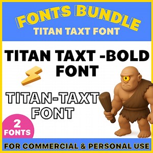 TITAN TAXT FONTS BUNDLE|2 SANS SERIF TEACHER FONTS FOR COMMERCIAL & PERSONAL USE