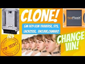 Clone GM ACDELCO E69 (MED9.6.1) ECM PCM eeprom, flash, Change vin number w FoxFlash Programmer EASY!