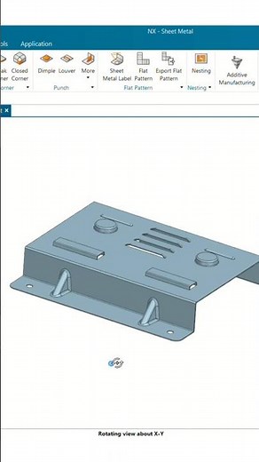 Siemens NX Sheet Metal Design | SIEMENS NX SHEET METAL TUTORIAL #sheetmetals #caddesign #3dmodeling