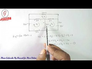 21.MESH CURRENT METHOD/ MAXEWELL'S CURRENT METHOD/ LOOP ANALYSIS WITH EXAMPLE