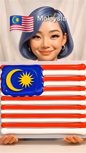Mixing the Colors of Malaysia Flag 🇲🇾 #Malaysia #NationalFlag #ColorMixing #OddlyMio