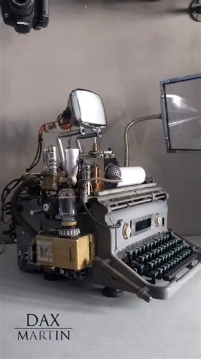 Dax Martin | Here is another look at my latest invention. The Telescreen 2078. This was 3 months in the making. Built on the base of an antique... | Instagram