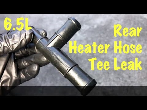 1997 98 99 OBS GM 6.5L Diesel Rear Heater Hose Tee Coolant Leak Repair Inlet / Outlet (Chevy & GMC)