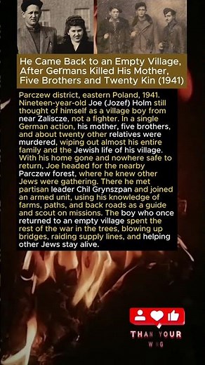 He Came Back to an Empty Village, After Germans Killed His Mother, Five Brothers and Twenty Kin 1941