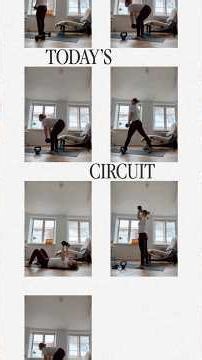 30 minutes circuit training. Details in description 🏋️‍♀️