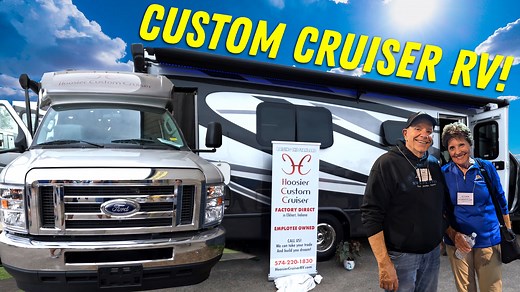 Today we take a look at a new RV by Hoosier Custom Cruiser RV This 28' custom coach is built on the Ford Econoline chassis with plenty of space! 300W solar, 50 gallon tank, and more! These models are a labor of love, designed by experience and ready for your RV life. | RV Lifestyle