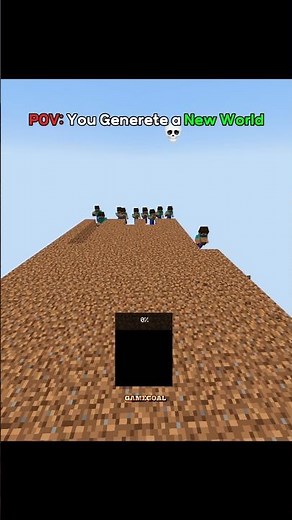 Minecraft Pov: You Generate a New World 💀