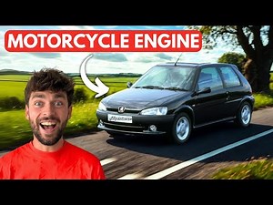 I PUT A SUPER BIKE ENGINE IN A PEUGEOT 106 + **FIRST DRIVE**