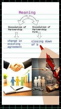 Dissolution of Partnership Vs Dissolution of Partnership Firm | Accounting for Partnership #commerce