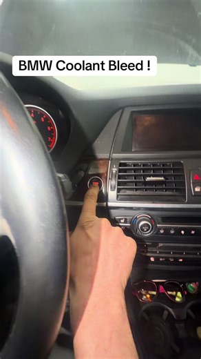 How to bleed coolant on 2011 BmW x5 ? Turn Ignition On and turn fan on to Low and Temprature to High press Gas pedal for 10 sec and you will hear a sound of water pump get started and let it Run for more that 10 minutes and the start the engine . You can put booster pack on battery too for power . #foryoupage #honesty #foryou #fyp #carlifeautomotives21