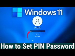 How to Set PIN Password on Windows 11 | Create PIN Password on Windows 11.