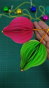 13K views · 70 reactions | How to make 3D xmas ball using colors paper ❄ Homemade christmas decoration crafts idea #crafts #crafting #diy #homedecor | Creative Art & Craft Ideas | Facebook