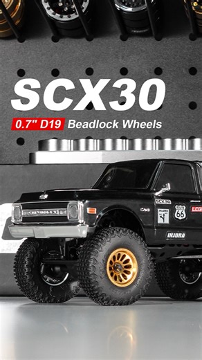 New shoes for your SCX30! INJORA 0.7" D19 aluminum beadlock wheels are now available on Amazon U.S. https://www.amazon.com/dp/B0GJDTK3WF?th=1 Specifications: Offset: 0.5mm Outer Diameter: 19mm Width: 10.7mm Weight (Each): 4.2g | Injora