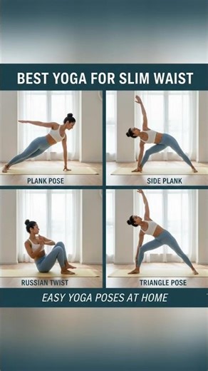 Best Yoga for Slim Waist | Easy Yoga Poses at Home