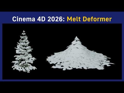 Cinema 4D 2026: Melt Deformer