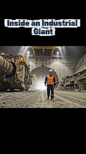 Inside an Industrial Giant #shorts #underground #industrial #mining #giantmachines #documentary