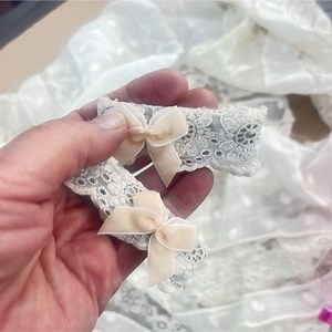 Vintage Lace Covered Hair Clips With Velvet Bows - Etsy