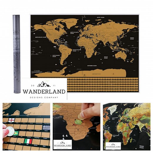 795K views · 3.2K reactions | ✈If you love to Travel, this custom World Map was made for you! Scratch-off the places you've been and plan where you're headed to next while having a lot of fun! Get yours=>https://wanderlanddesigns.com/flag-map Tag someone that LOVES TO TRAVEL! | I Heart Travel | Facebook