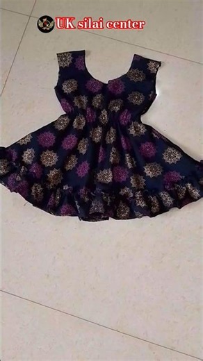 🌸 1 Year Baby Frock Cutting & Stitching Tutorial | Easy Baby Dress Design ✂️👶 #sewing #fashion #diy