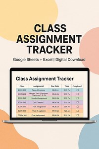 Class Assignment Tracker Template – Auto-move Completed Tasks, Student Planner, College Task Tracker - Etsy Canada