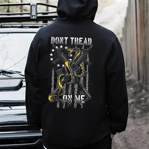 Don't Tread on Me T-shirt, Patriotic Gadsden Flag USA Graphic Hoodie, American Liberty Snake Flag Graphic Sweatshirt - Etsy