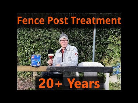 Fence Post Treatment Save your fence from Ground Rot Using this Old School Post Treatment.